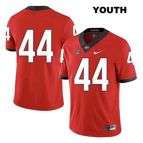 Georgia Bulldogs Youth Peyton Mercer #44 NCAA No Name Legend Authentic Red Nike Stitched College Football Jersey DTL4356NT